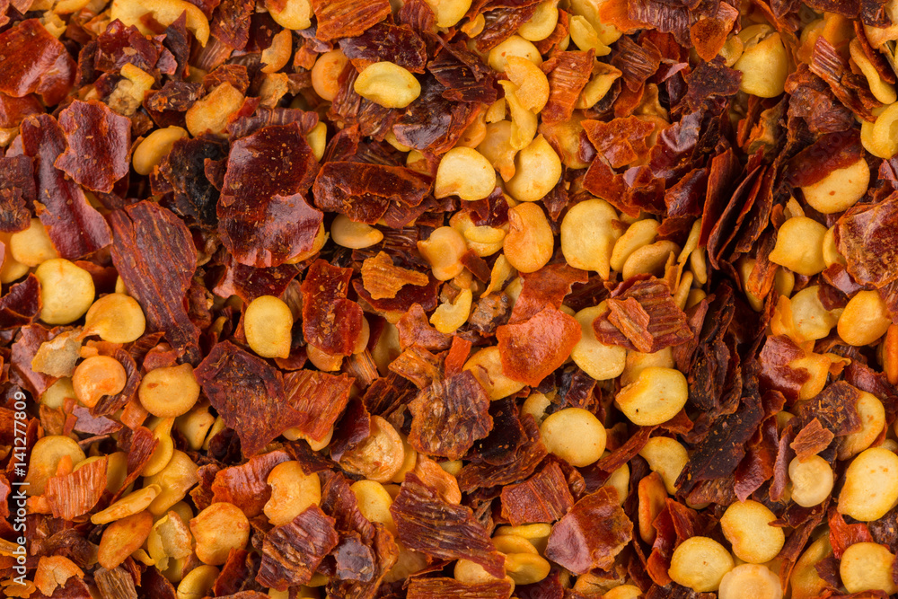 Pile of a crushed red pepper Pile of a crushed red pepper