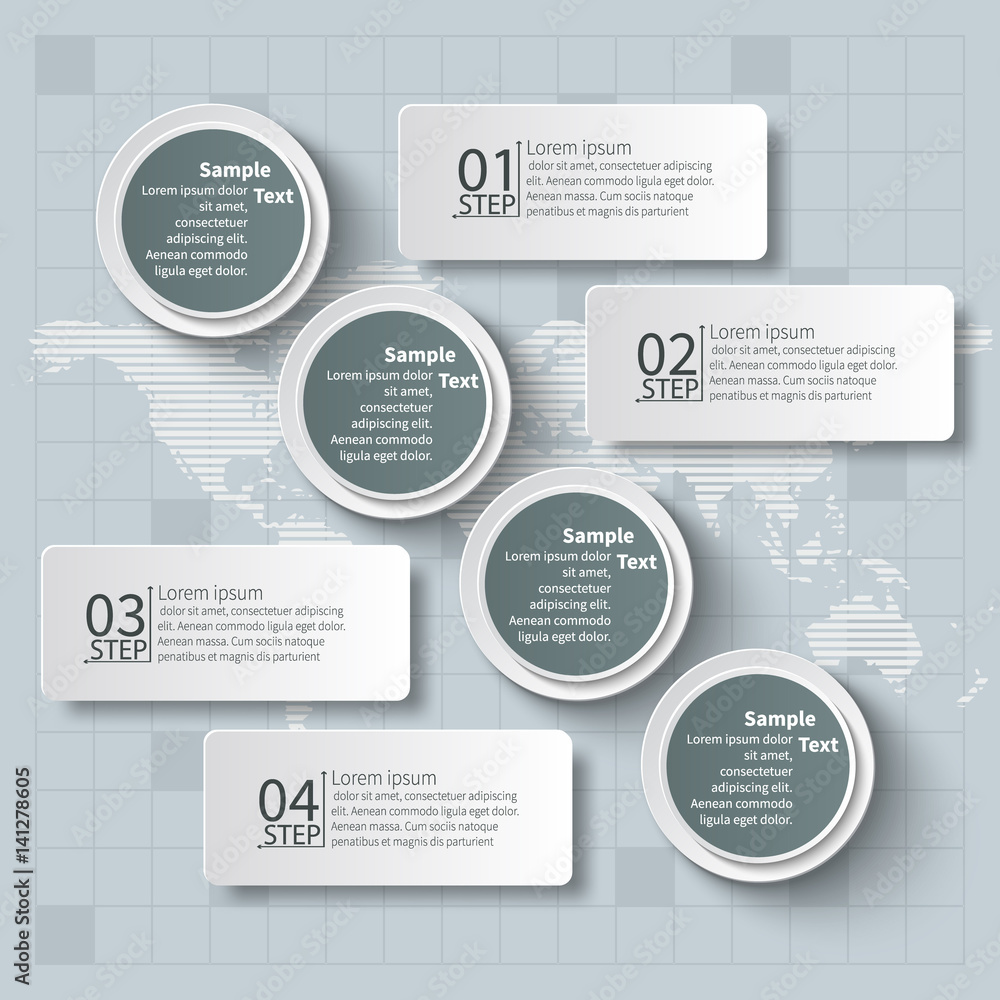 Abstract 3D Paper Infographics Abstract 3D Paper Infographics