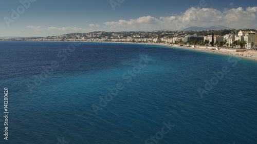 Coasline in Nice town, France panorama,summer day © ramiai