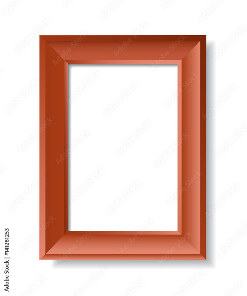 Picture Frame. Vector Illustration of Semi-Realistic Picture Frame. Picture Frame. Vector Illustration of Semi-Realistic Picture Frame.