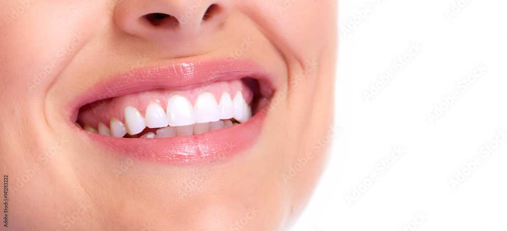 Obraz premium Piękny uśmiech kobiety.