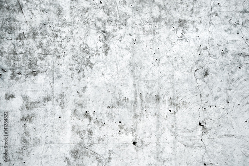 Texture of old white concrete wall for background