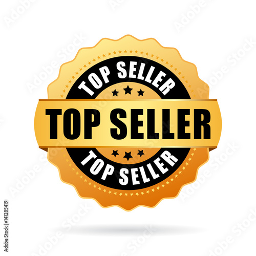 Top seller gold vector icon