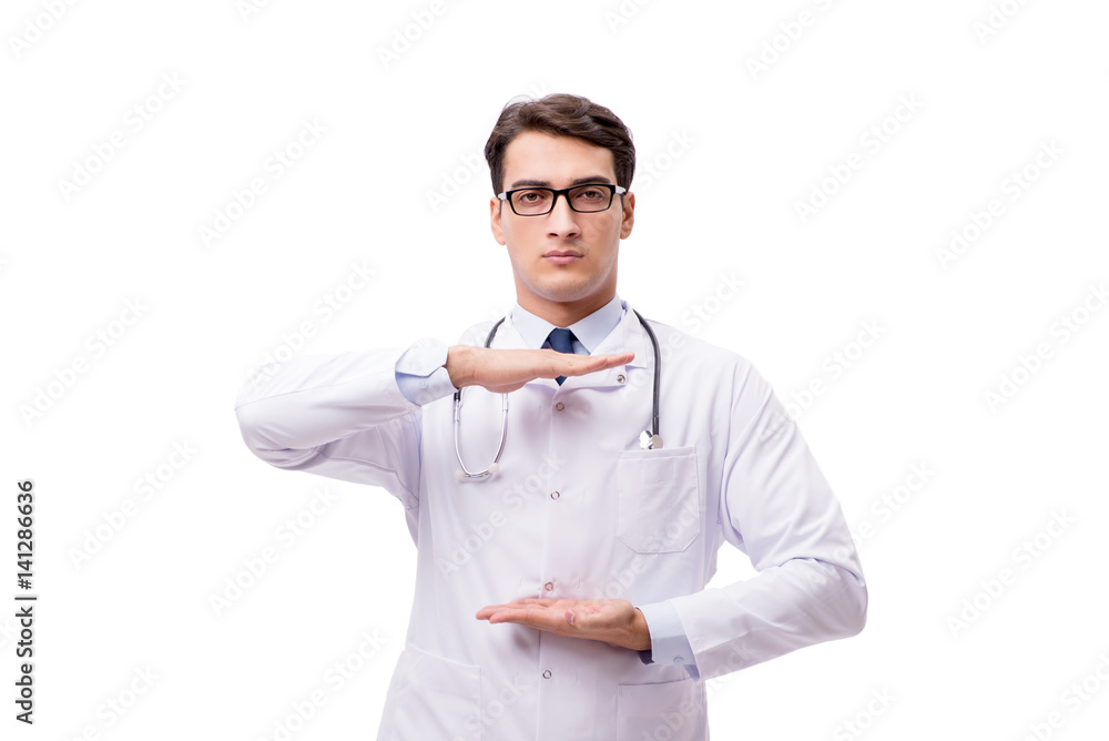 Young doctor isolated on white background Young doctor isolated on white background