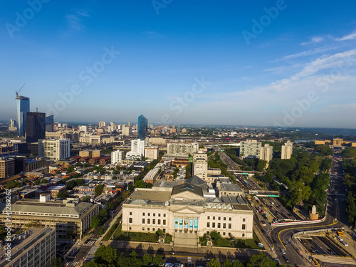 Wallpaper Mural Downtown Skyline of Philadelphia, Schuylkill River in Pennsylvania Torontodigital.ca