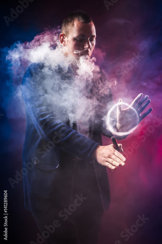 Rings of smoke. vape