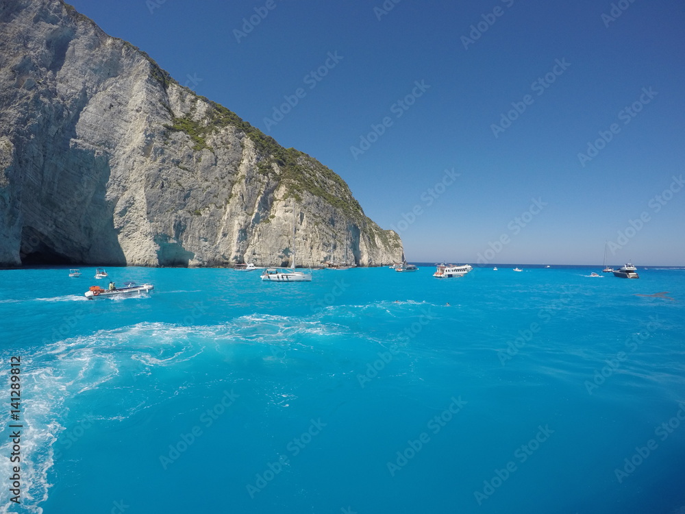 Fototapeta premium Boattrip in Zakynthos, Greece.