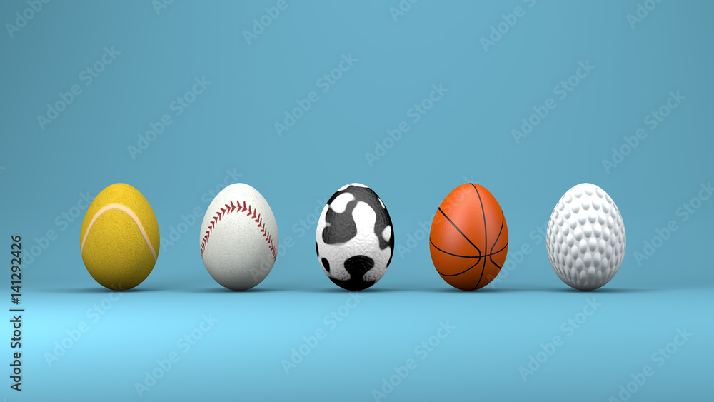 Easter eggs, design concept, 3d illustration, 3d render. Easter eggs, design concept, 3d illustration, 3d render.