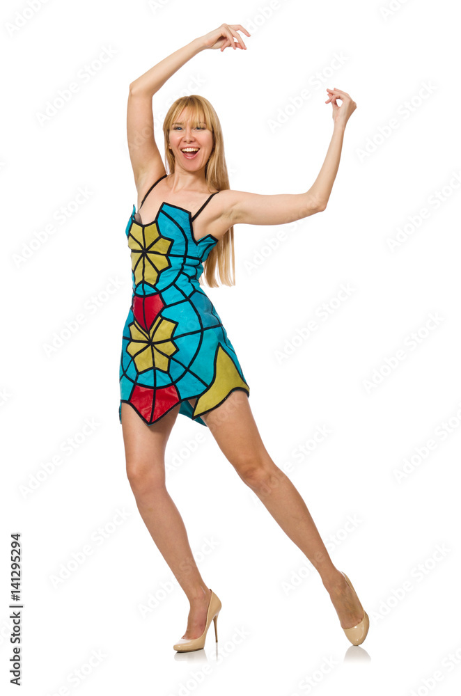 Nice woman model isolated on the white background Nice woman model isolated on the white background