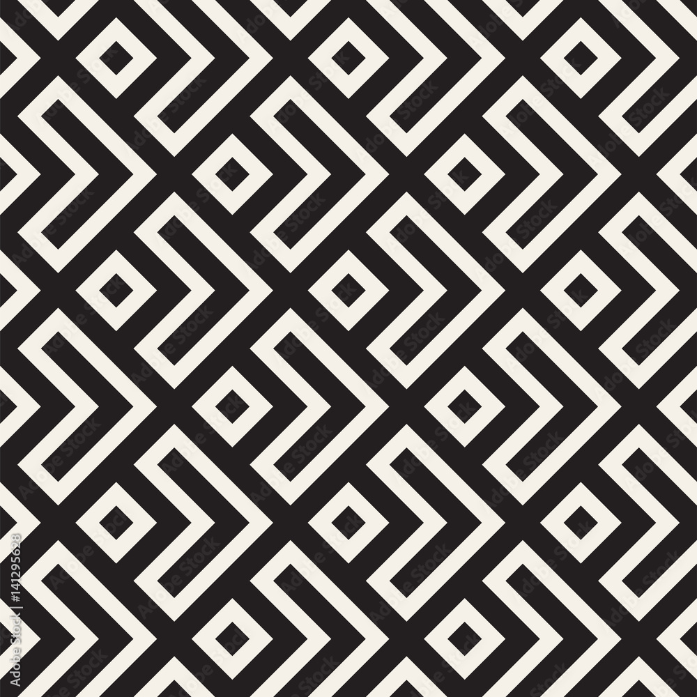 Maze Tangled Lines Contemporary Graphic. Abstract Geometric Background Design. Vector Seamless Pattern. Maze Tangled Lines Contemporary Graphic. Abstract Geometric Background Design. Vector Seamless Pattern.