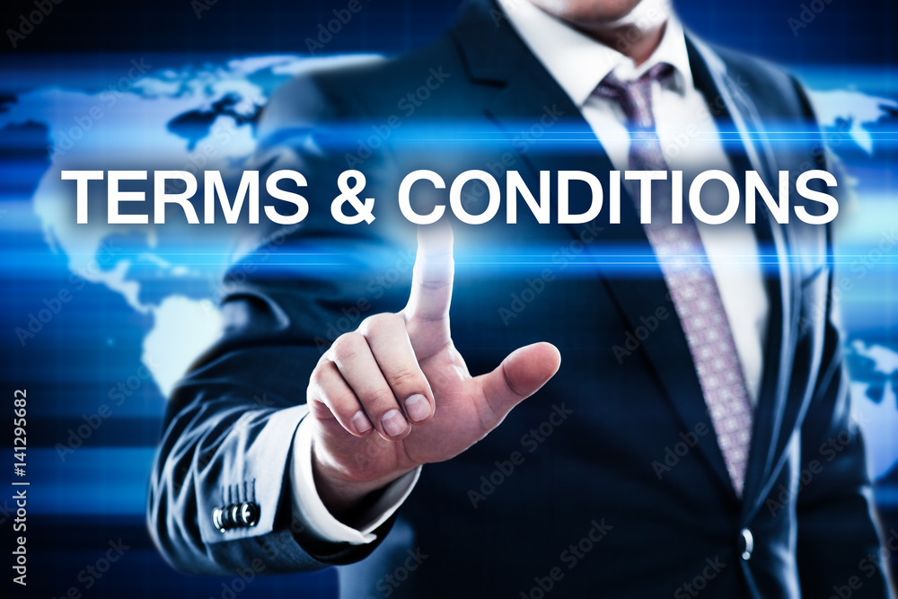 Terms and Conditions Agreement Service Business Technology Internet Concept Terms and Conditions Agreement Service Business Technology Internet Concept