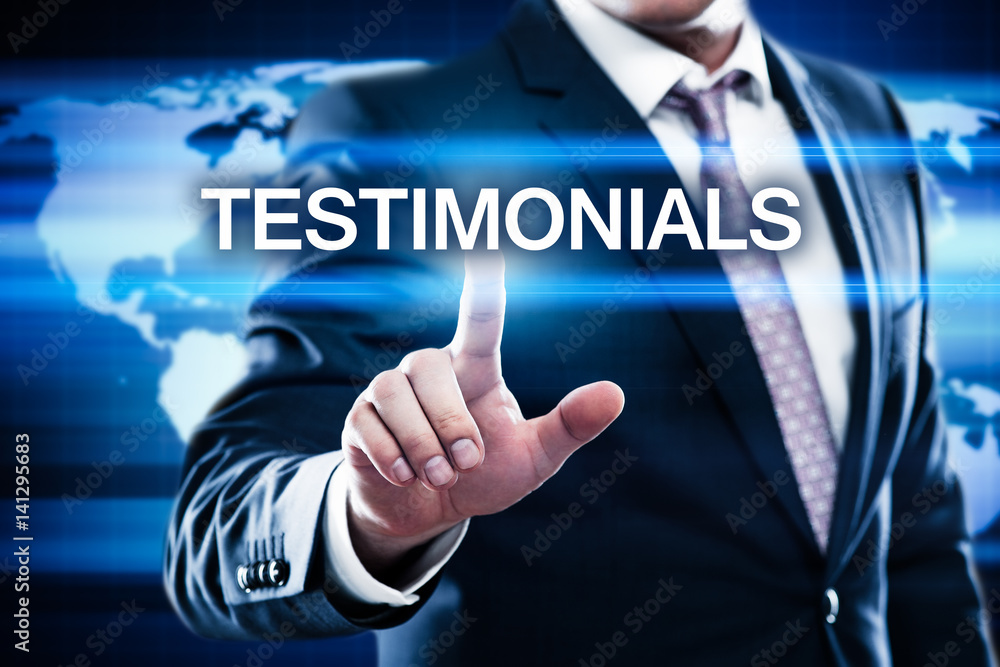 Testimonials Feedback Client Service Business Internet Technology Concept Testimonials Feedback Client Service Business Internet Technology Concept