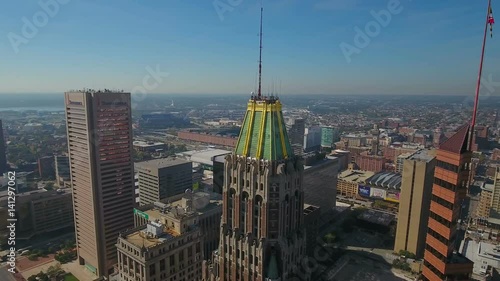 Aerial Maryland Baltimore September 2016 4K