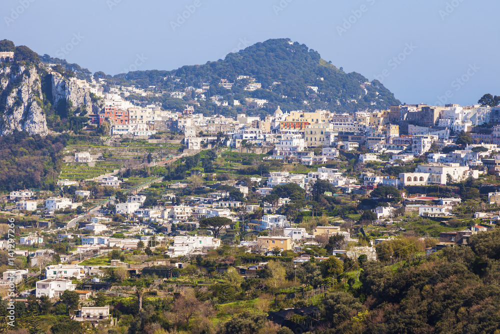 Panorama of Capri Island