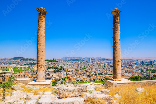 The skyline of Sanliurfa as viewed from the castle, Turkey