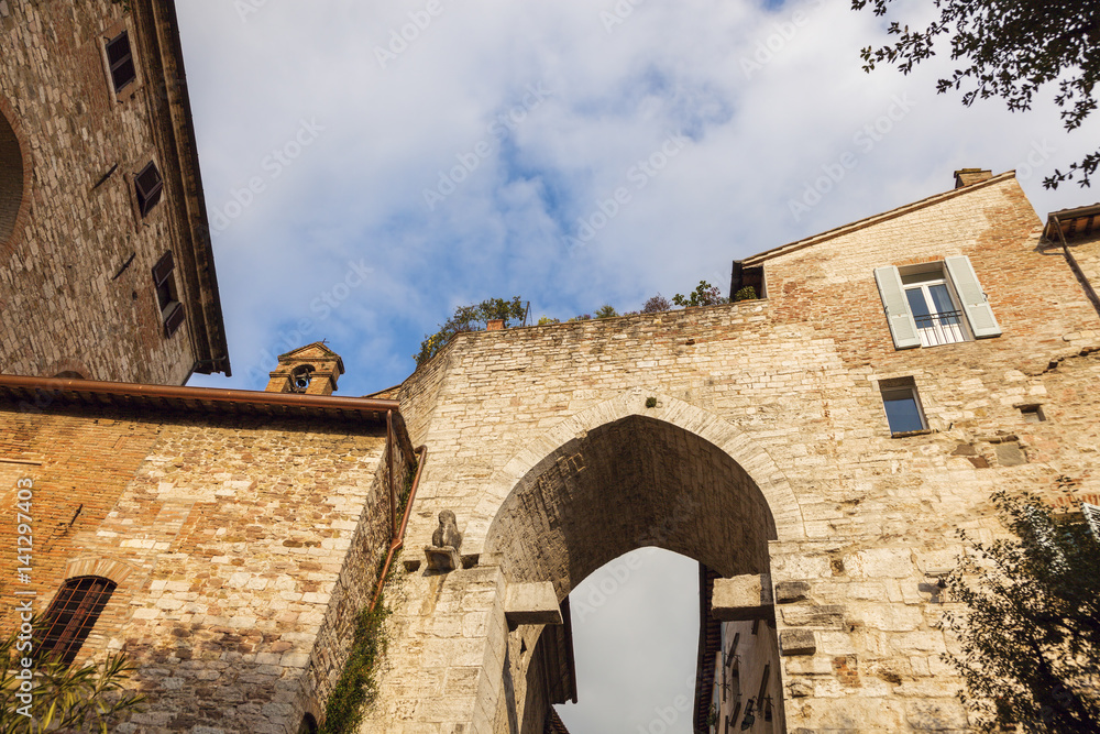Arch gate in Perugia