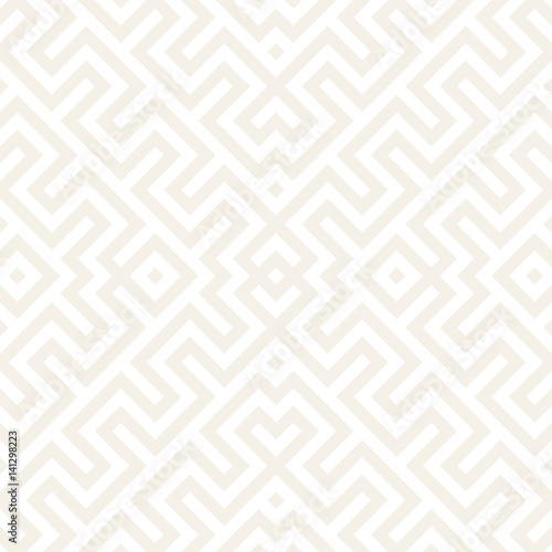 Maze Tangled Lines Contemporary Graphic. Abstract Geometric Background Design. Vector Seamless Pattern.