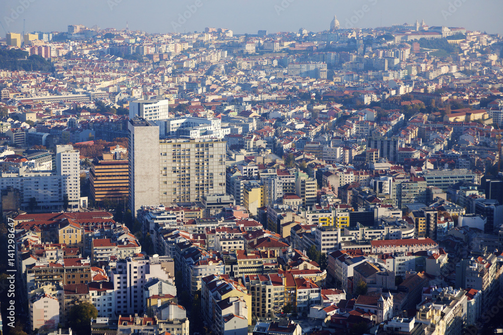 Lisbon - aerial view of the city