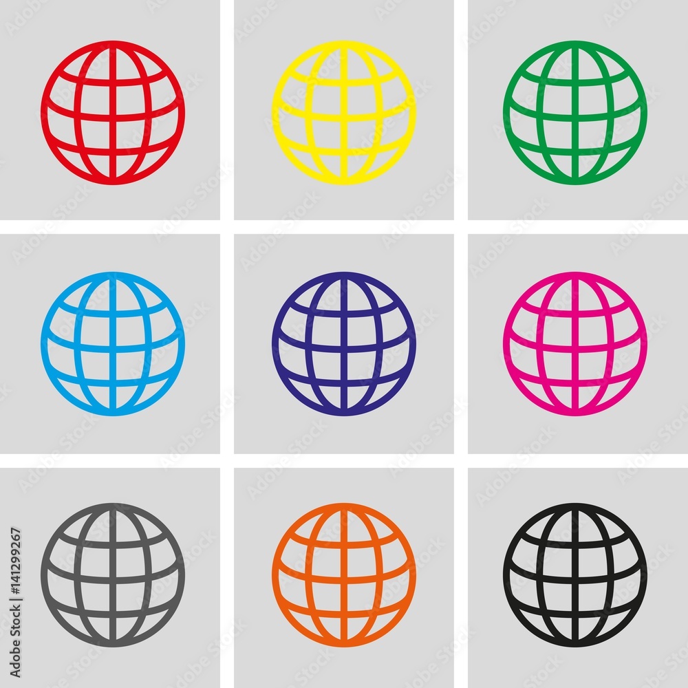 web icon stock vector illustration flat design web icon stock vector illustration flat design