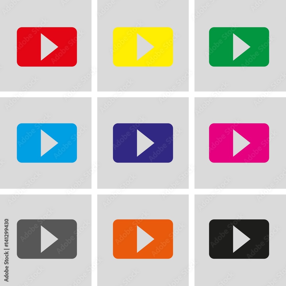 video icon stock vector illustration flat design video icon stock vector illustration flat design