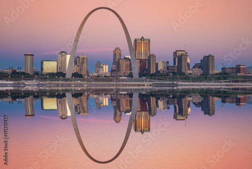 St Louis Gateway Arch Sunrise
