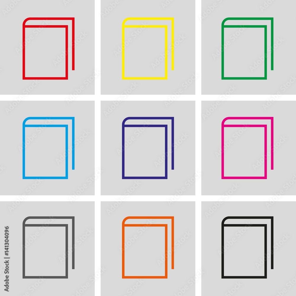 book icon stock vector illustration flat design book icon stock vector illustration flat design