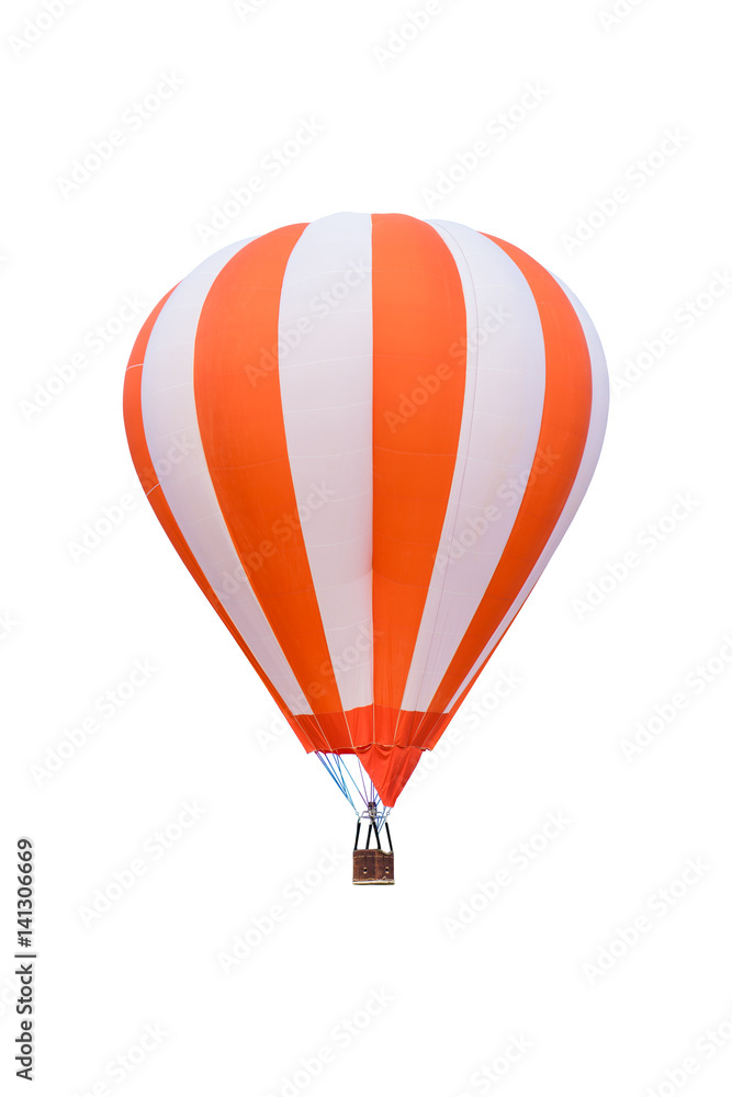 Fototapeta premium hot air balloon isolated on white background