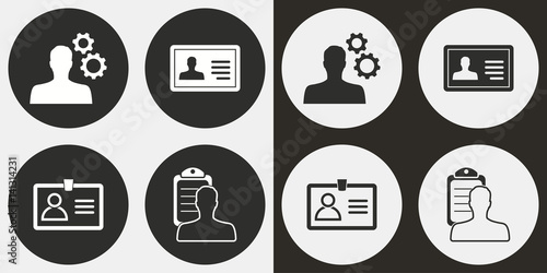 Management consulting icon set.