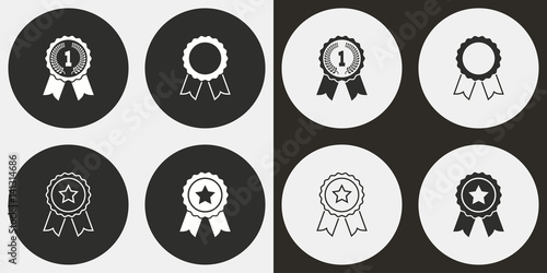 Award icon set.