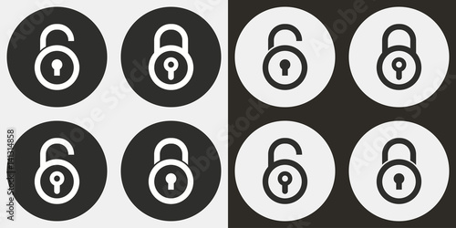 Lock icon set.