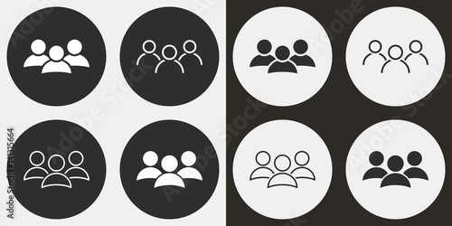 People icon set.