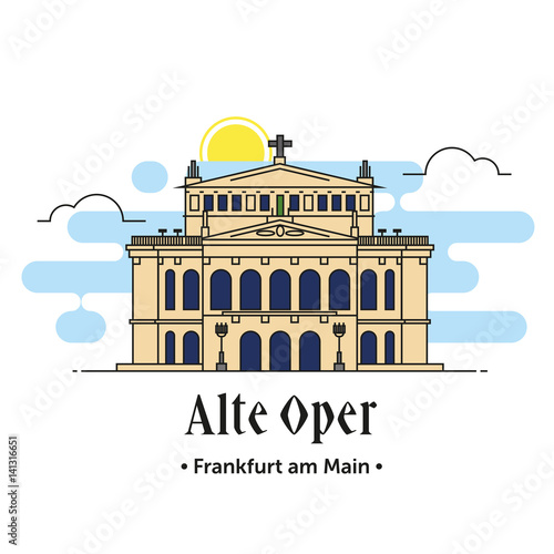 Alte Oper Frankfurt am Main illustration