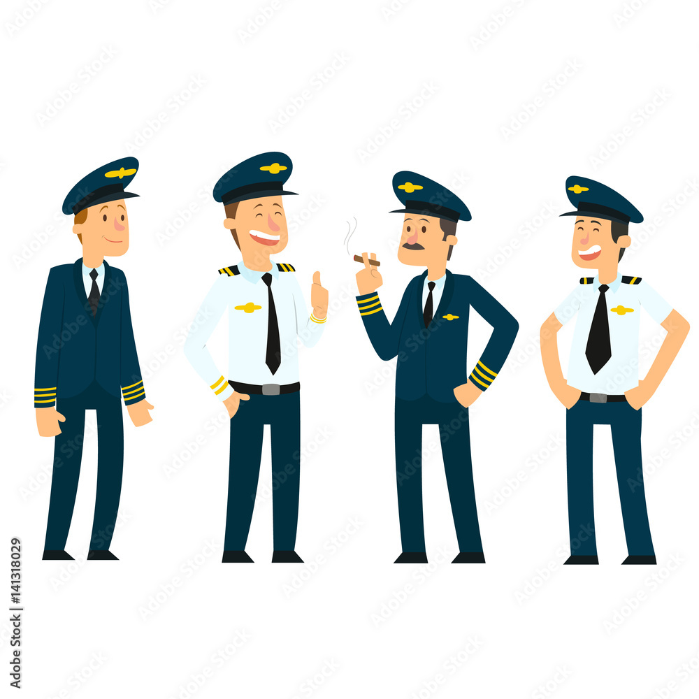 pilots in uniform.
