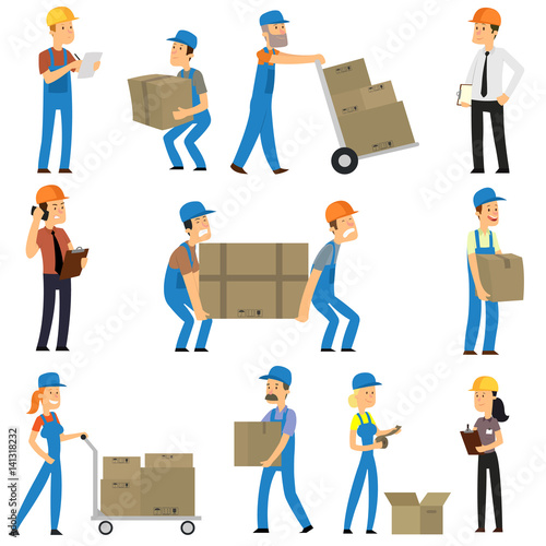 Warehouse and delivery workers.