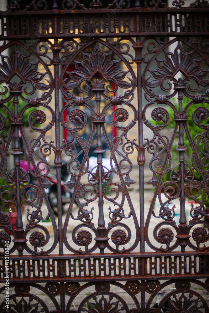 Ornamental classical forged gates