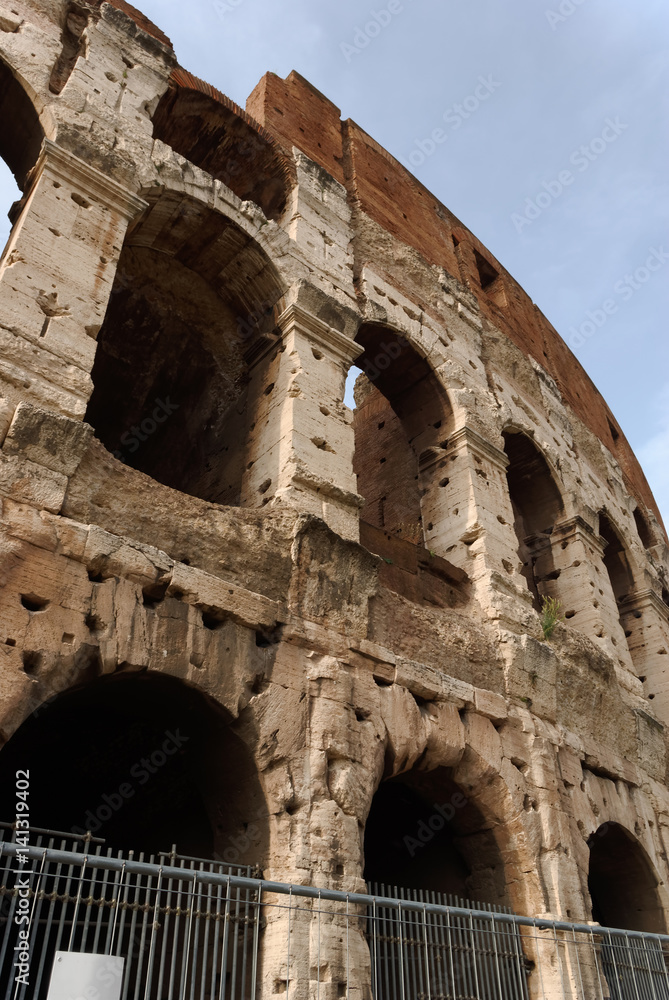 Particular of Rome Coliseum (Italy)  Particolare del Colosseo di Roma (Italia)