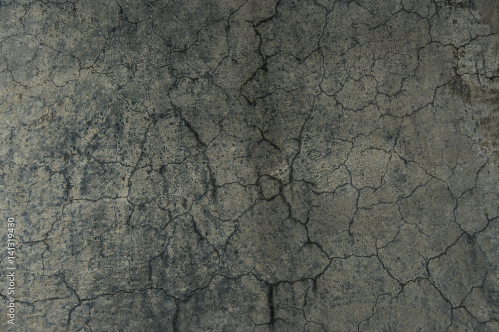 Fototapeta premium Cracked concrete flooring from skate park