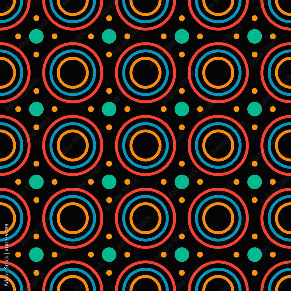 Simple seamless background with geometric pattern, vector.
