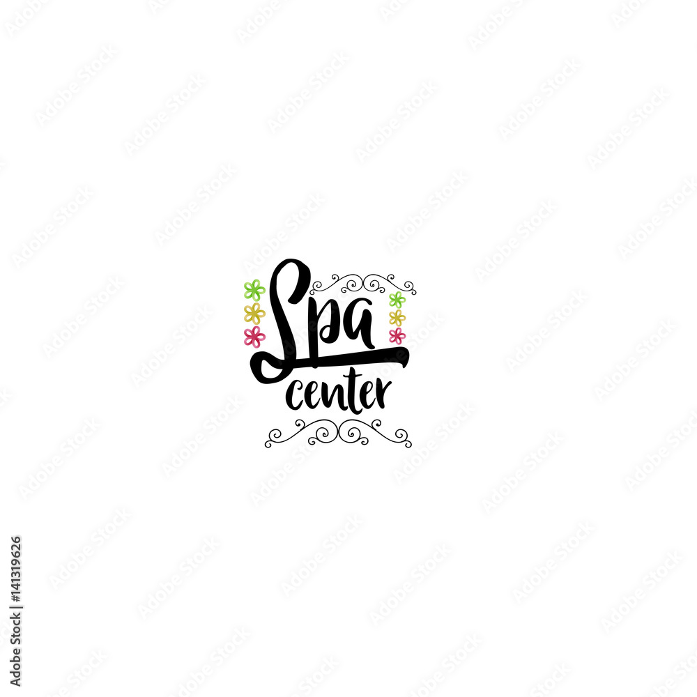 Badge as part of the design - Cosmetics logo Sticker, stamp, logo - for design, hands made. With the use of floral elements, calligraphy and lettering Badge as part of the design - Cosmetics logo Sticker, stamp, logo - for design, hands made. With the use of floral elements, calligraphy and lettering