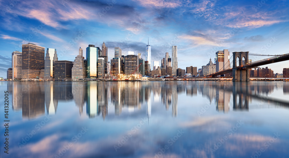 Fototapeta premium Nowy Jork, Manhattan, centrum, NYC, USA.