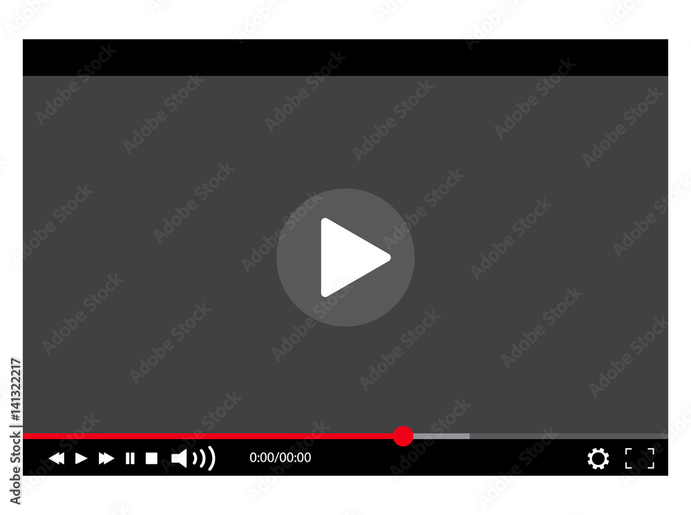 Video Player Vector illustration Video Player Vector illustration