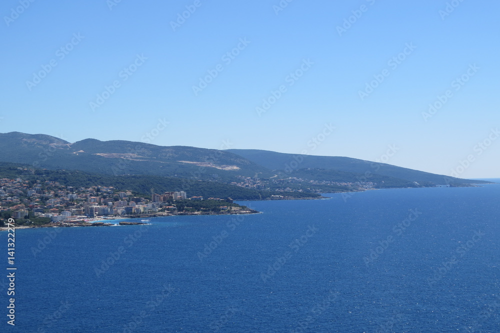 Summer sea landscape in Montenegro