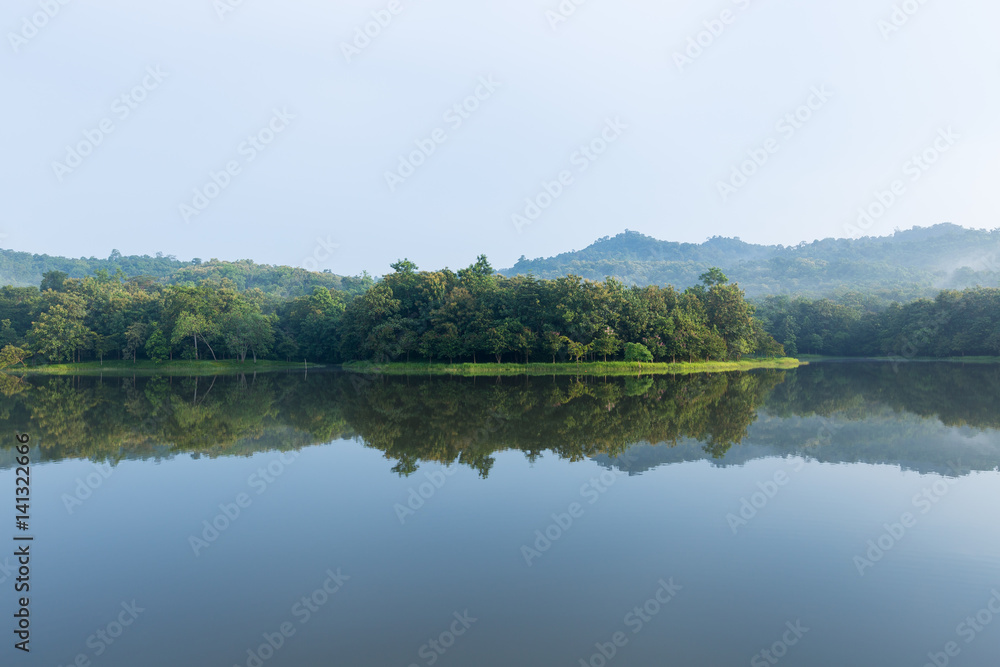 Mountains and reservoirs