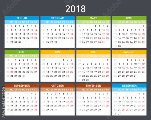 Kalender 2018