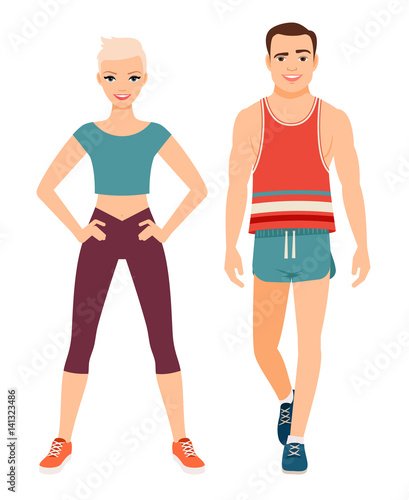 Fitness sport style couple © ssstocker
