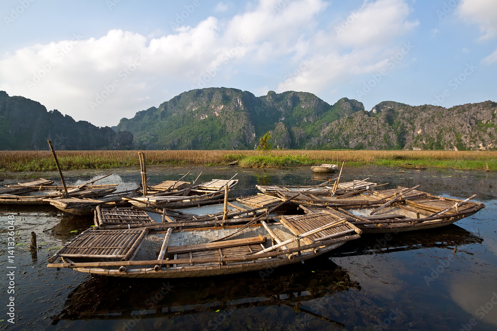 Van Long Natural Reserve in Ninh Binh, Vietnam Van Long Natural Reserve in Ninh Binh, Vietnam