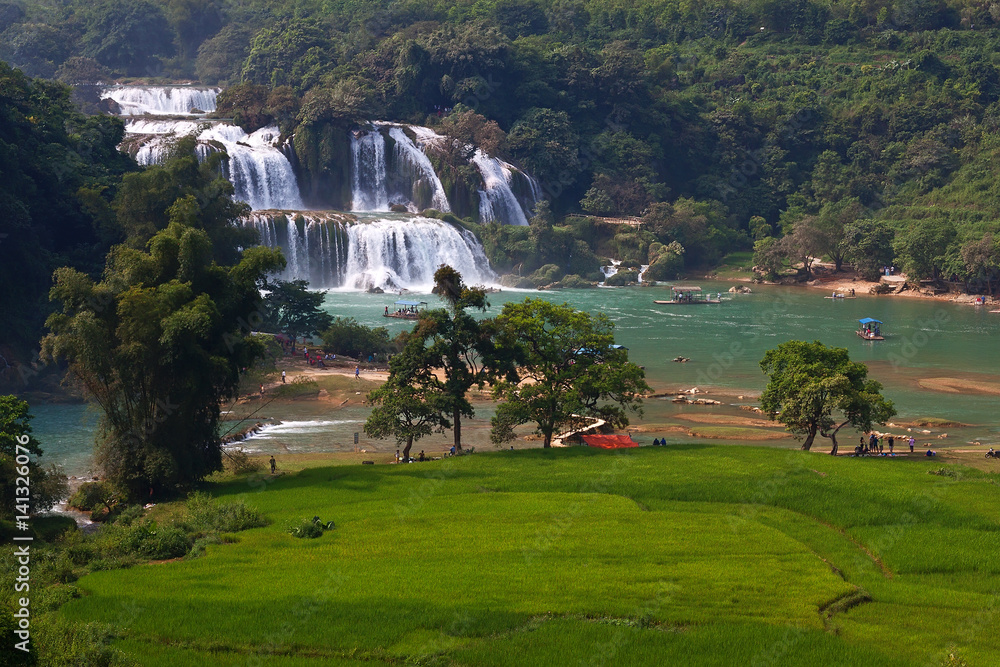 Ban Gioc - Detian waterfall in Cao Bang, Vietnam