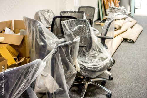 office prepearing for moving to new building