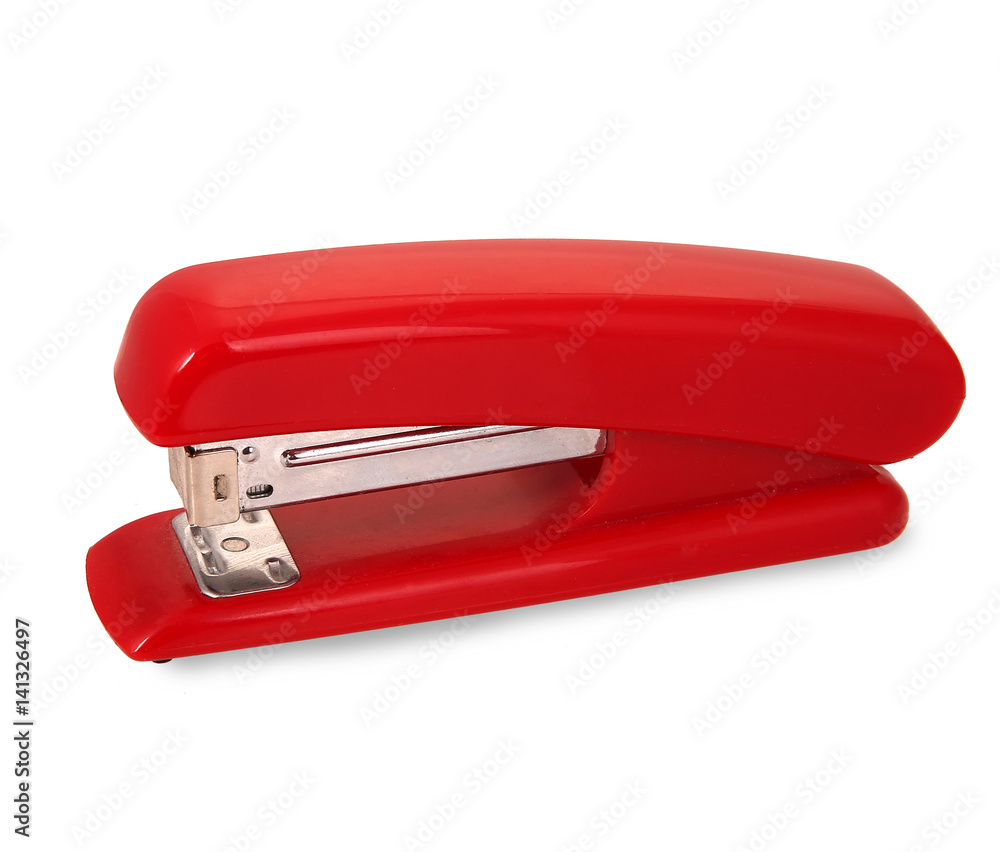 Red office stapler Red office stapler