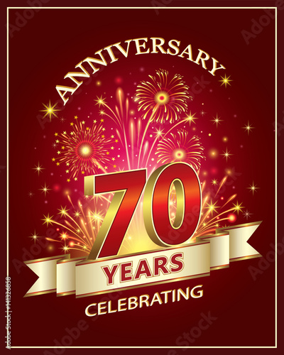 Anniversary card 70 years